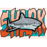 Poster de grand requin blanc imprimé en 3d